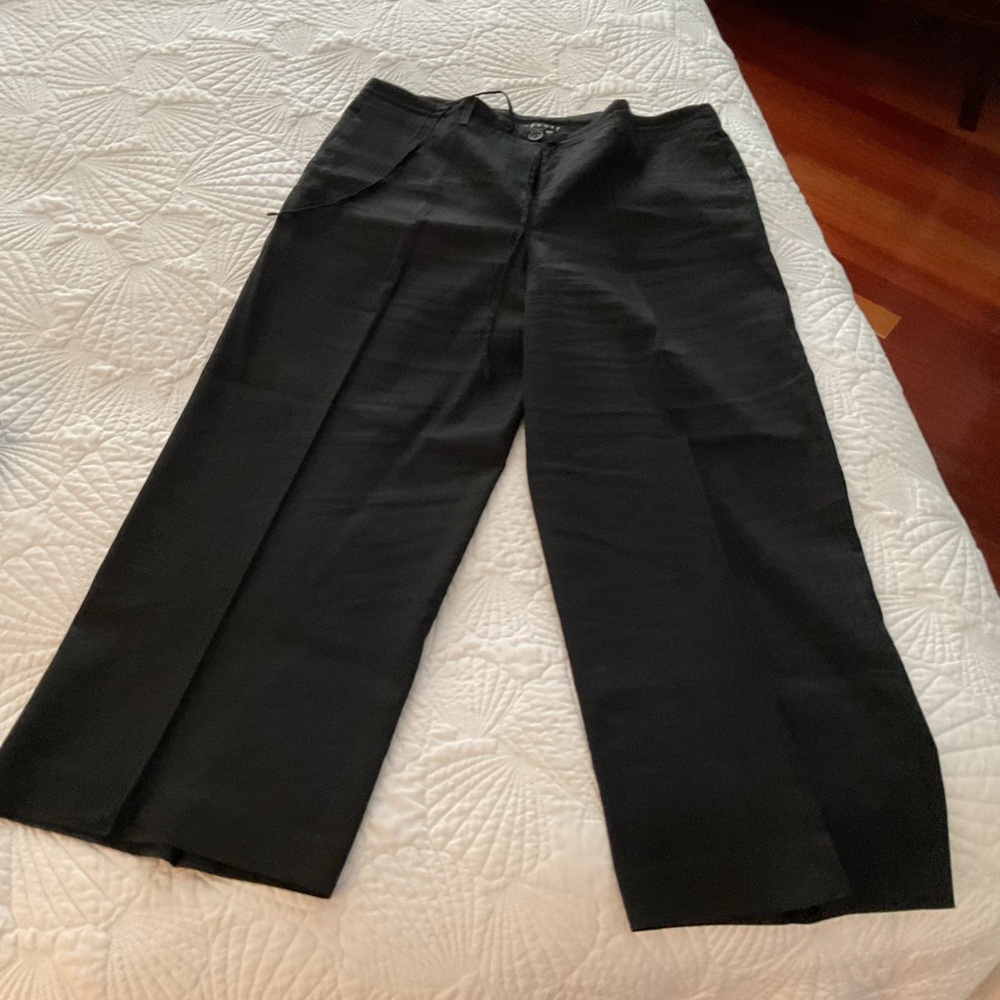 Black Wide-Leg Pants